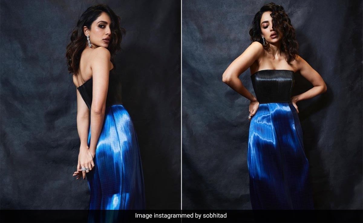 Sobhita Dhulipala's Sculpted Dual-Tone Dress Has All The Red-Carpet Spark