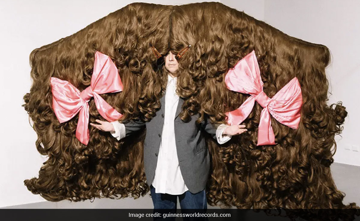 Watch: Australian Woman Breaks Guinness World Record For Widest Wig That Measures 8 Feet