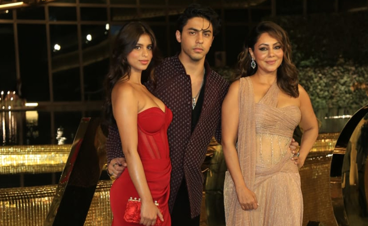 Suhana Khan's Structured Red Corset Gown Writes Scarlet Letters In Her Own Style Language