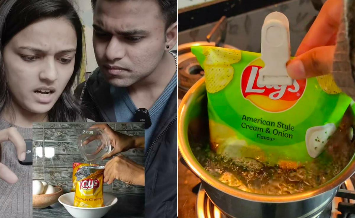 Watch: Bloggers Try Viral Lays Omelette Hack. Their Reaction Tells If It Failed or Passed