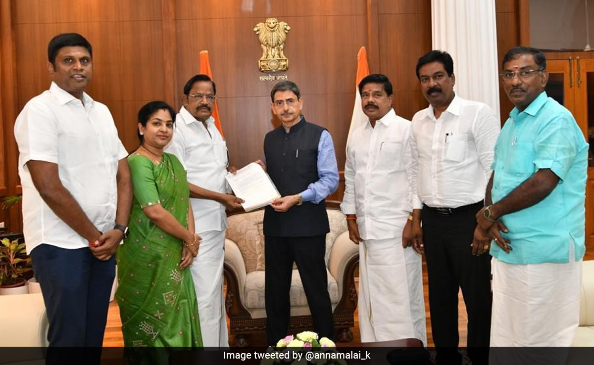 Tamil Nadu BJP Leaders Meet Governor, Seek Probe Into Audio Clip Row