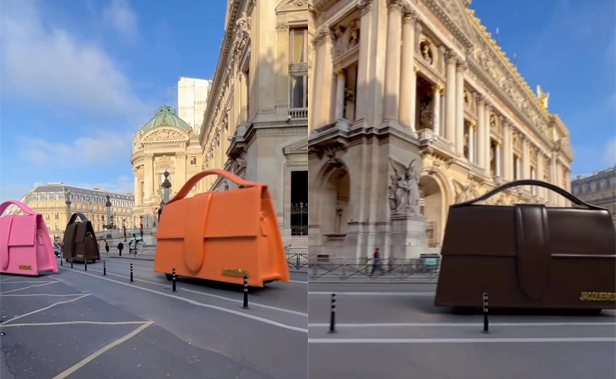 Is It A Plane! Is It A Car! No, They're Giant Jacquemus Purses Cruising The Streets Of Paris In Their New Campaign