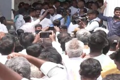 Karnataka Congress Office Faces Protest Over Election Tickets Karnataka Congress Office Faces Protest Over Election Tickets