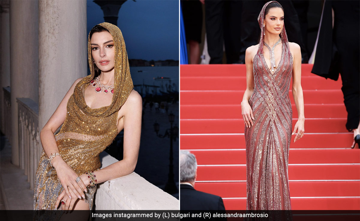 From Anne Hathway In Venice To Alessandra Ambrosio At Cannes 2023, Hooded Gowns Are The Fashion Trend Currently Dominating The Red Carpet