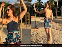 बीच वेकेशन के लिए शानदार है एक्ट्रेस आमना शरीफ का प्रिंटेड बैकलेस बॉडीसूट बीच वेकेशन के लिए शानदार है एक्ट्रेस आमना शरीफ का प्रिंटेड बैकलेस बॉडीसूट