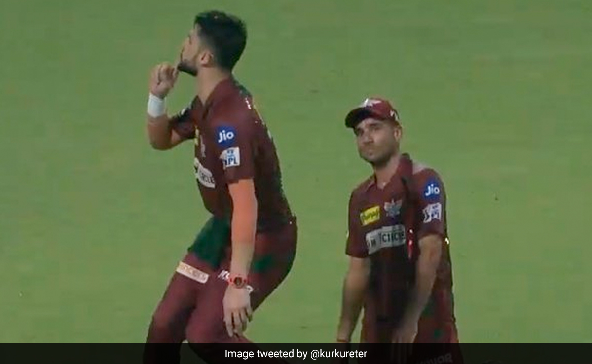 Targeted With 'Virat Kohli' Chants, Naveen-ul-Haq's Gautam Gambhir-Like Gesture For Eden Gardens Crowd