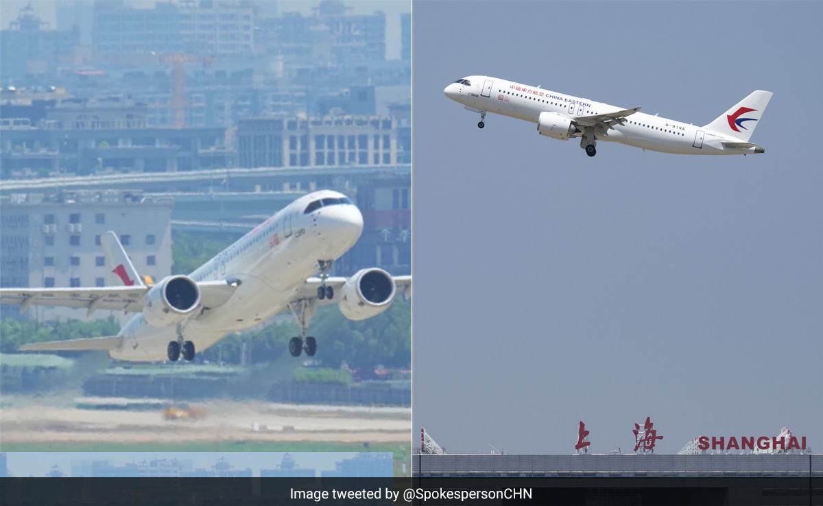 China's First Domestically Built Plane C919 Makes Its Maiden Commercial Flight