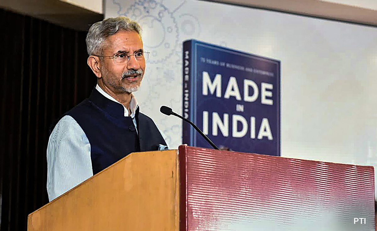 Indian Growth Cannot Be Built On Chinese Efficiency: S Jaishankar