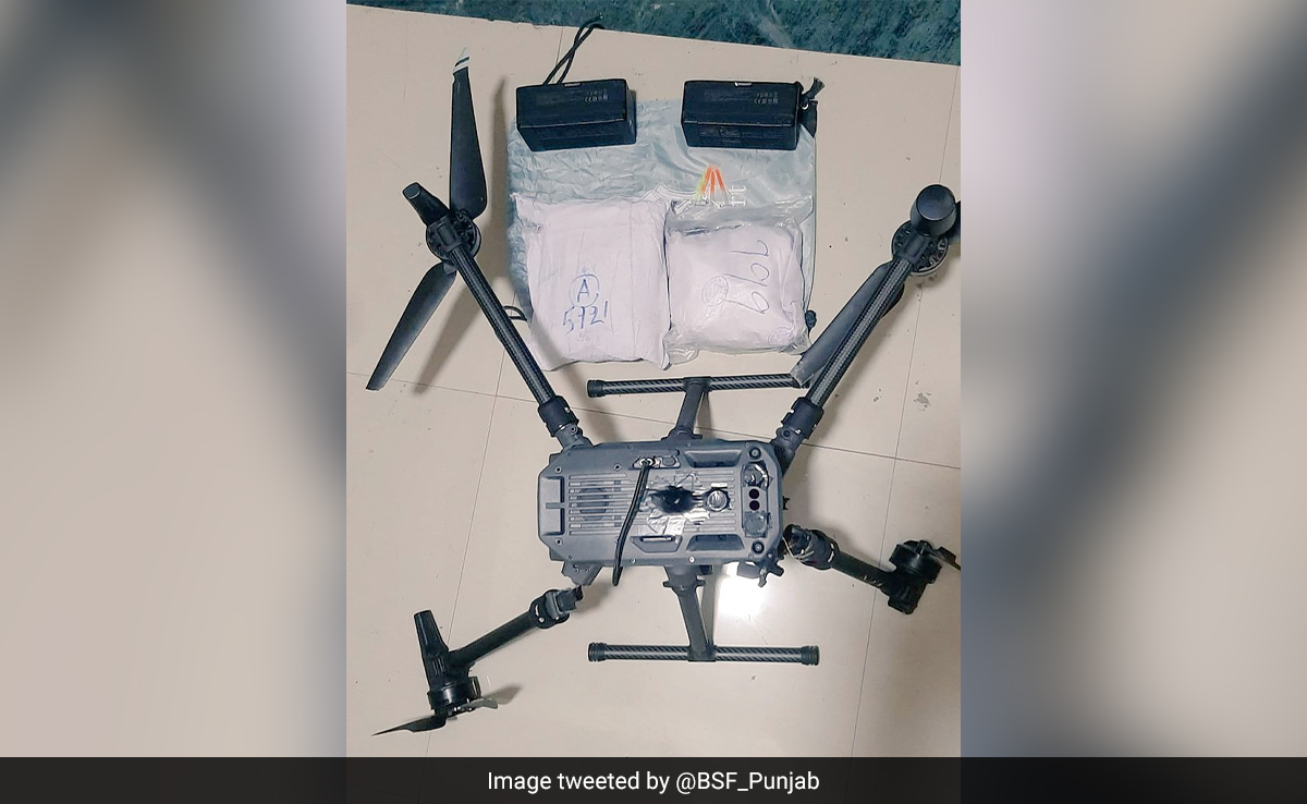 Two Drones From Pak Shot Down In Punjab, 2 Packets With Drugs Recovered