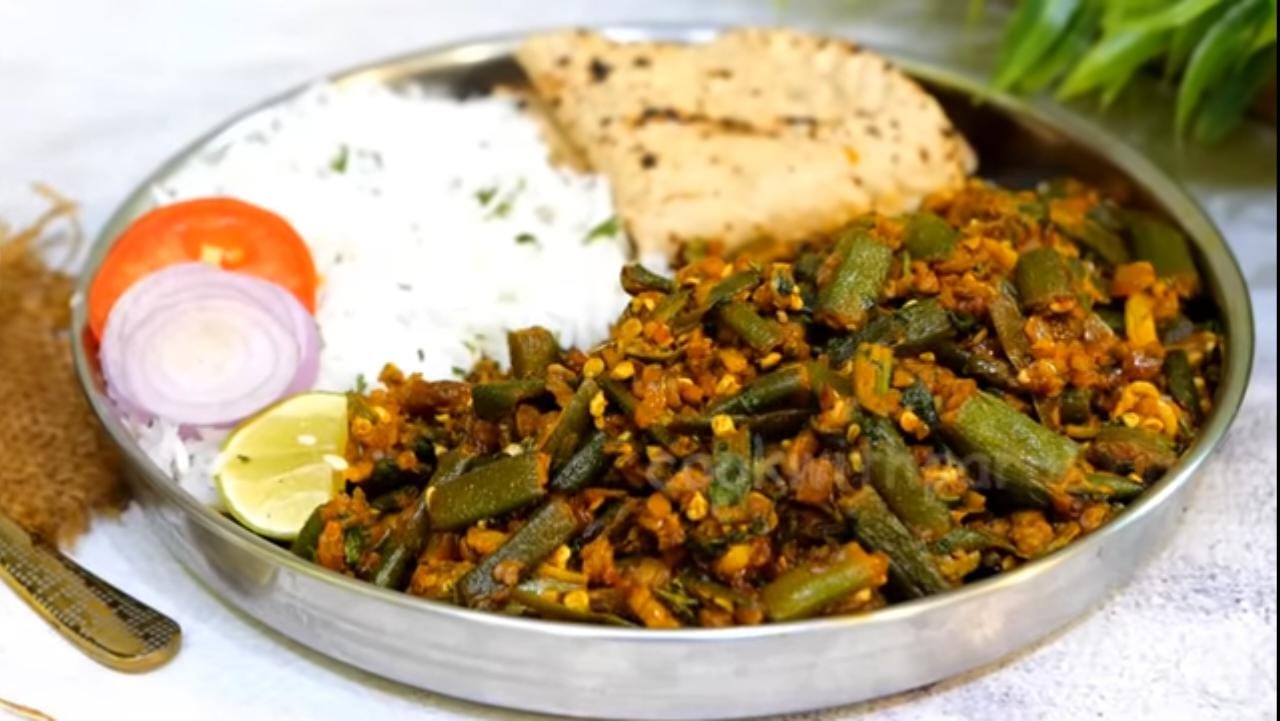 1qav4ml thecha Give Your Bhindi A Spicy Twist With This Yummy Thecha Bhindi Recipe (Video Inside) - NDTV Food