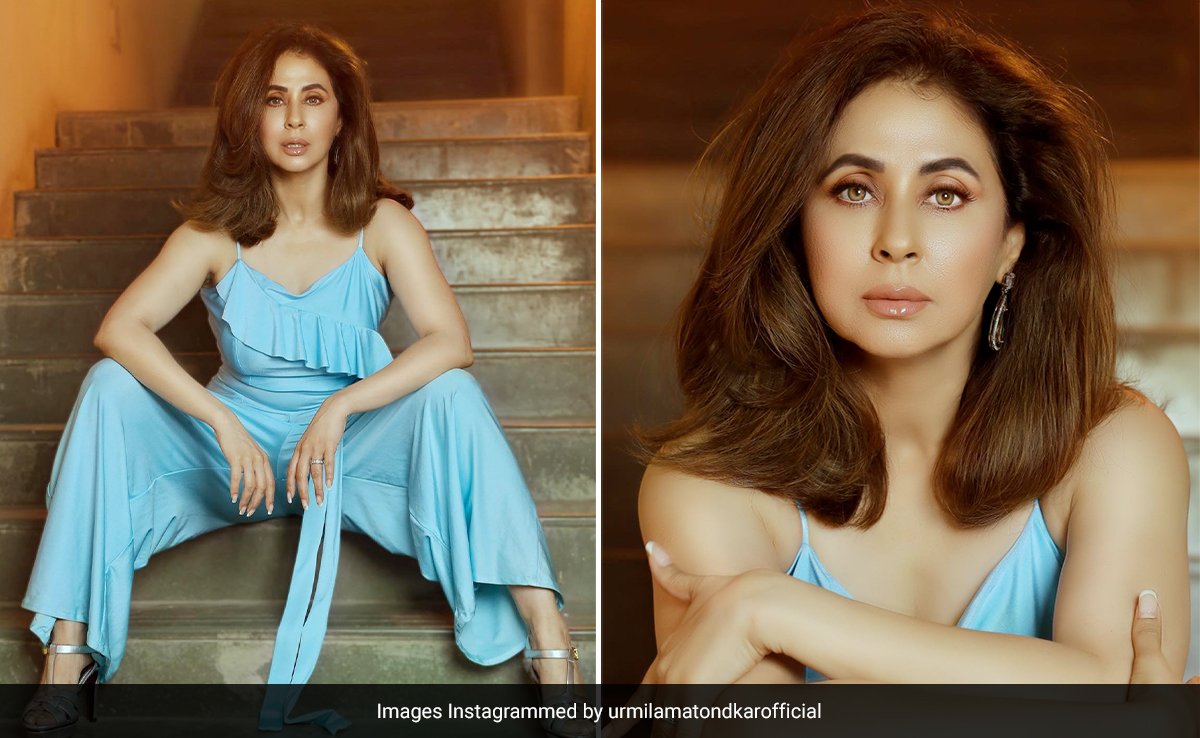 On A Scorching Friday Like This, Urmila Matondkar's Pastel Jumpsuit Gives Us The Blues We Need