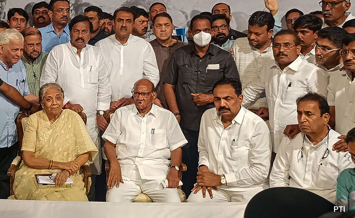 Tears, Drama In NCP After Sharad Pawar's Shock Resignation