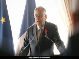 Tata Group Chief N Chandrasekaran Gets France's Highest Civilian Award Tata Group Chief N Chandrasekaran Gets France's Highest Civilian Award