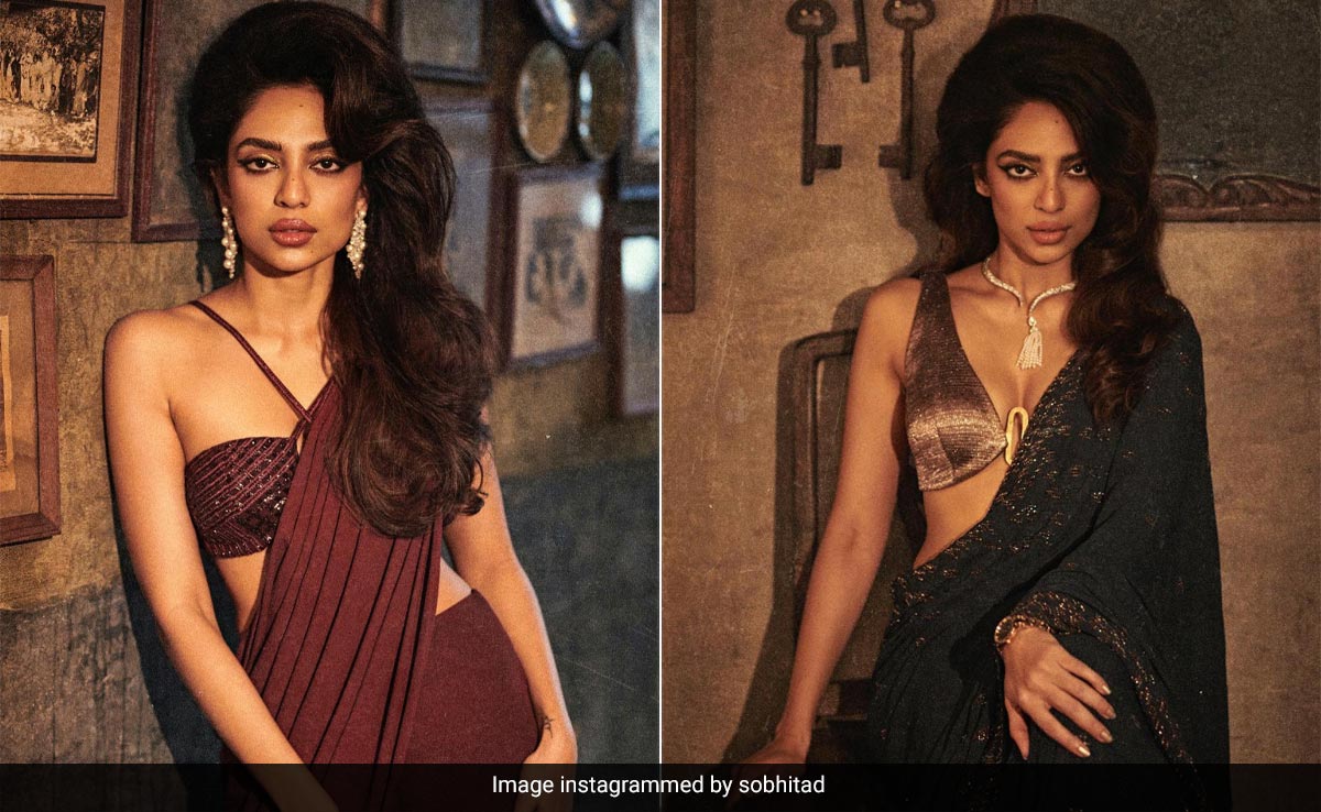 Sobhita Dhulipala's Bouffant Hairstyle With Winged Eyeliner Is A Retro Beauty Dream Come True