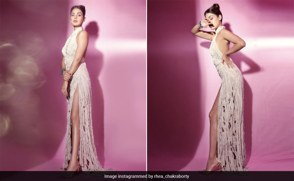 Rhea Chakraborty's Shredded White Gown Is Cutouts Like We Have Never Seen Before