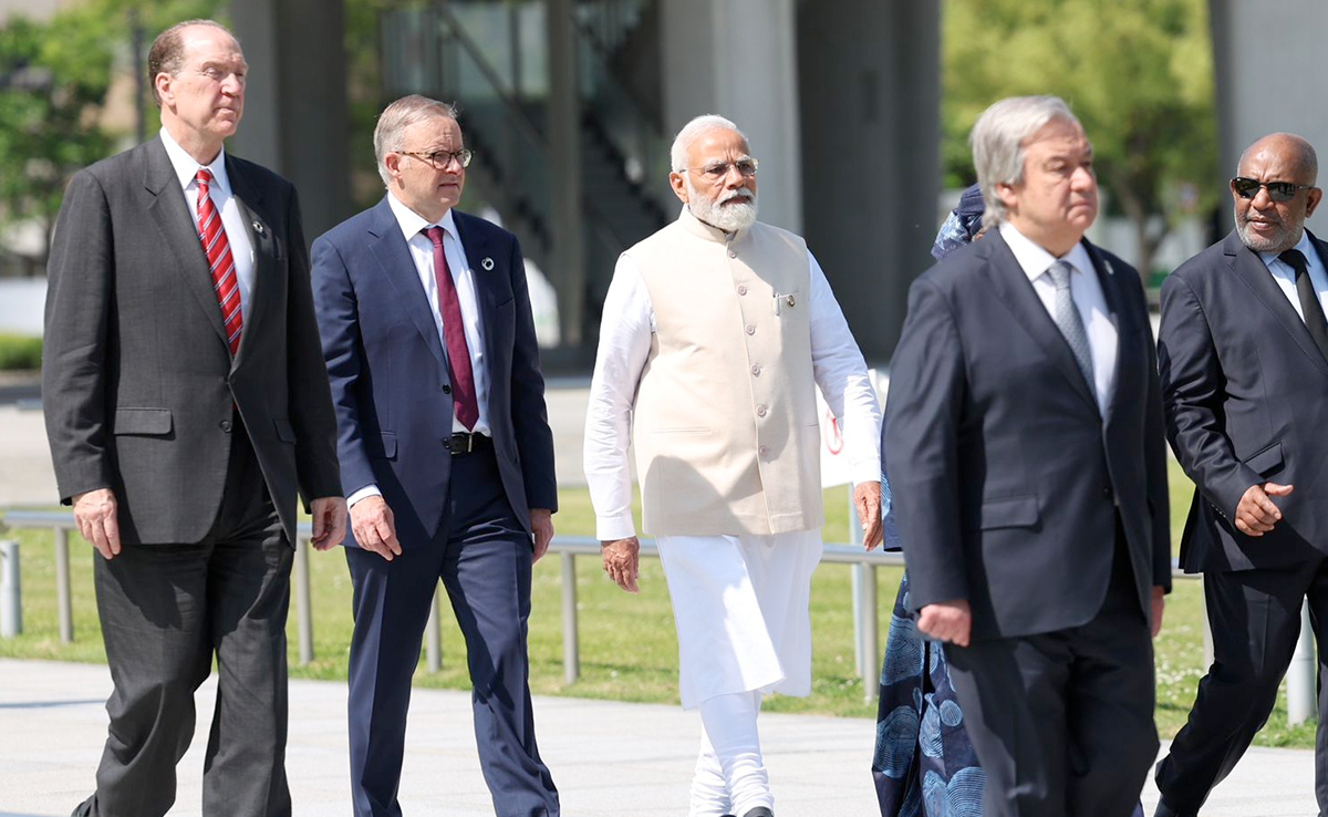 PM Modi Wears Jacket Made Of Recycled Plastic Bottles At G7 Summit