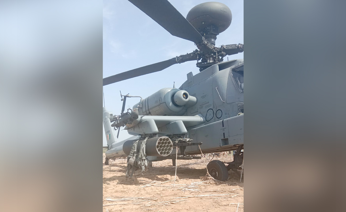 Air Force's Apache Helicopter Makes Precautionary Landing In Madhya Pradesh