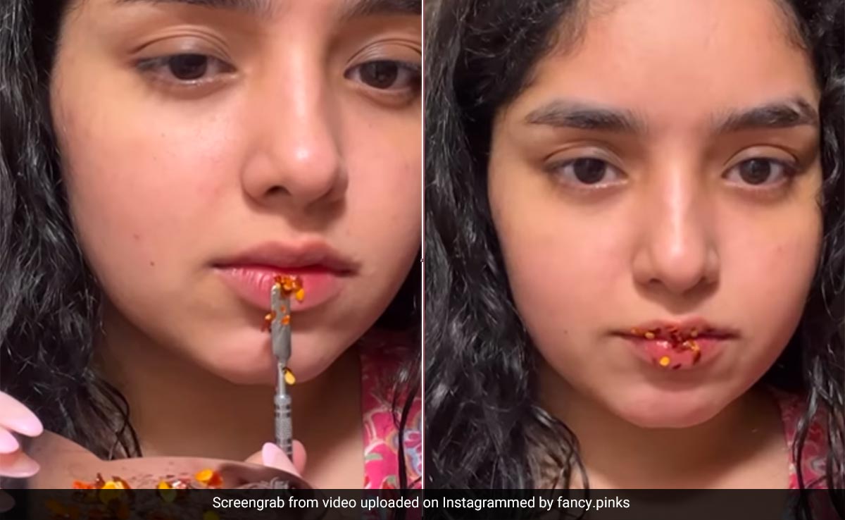 Watch: Blogger Mixes Chilli Flakes With Lip Gloss In Bizarre Beauty Hack, Internet Baffled
