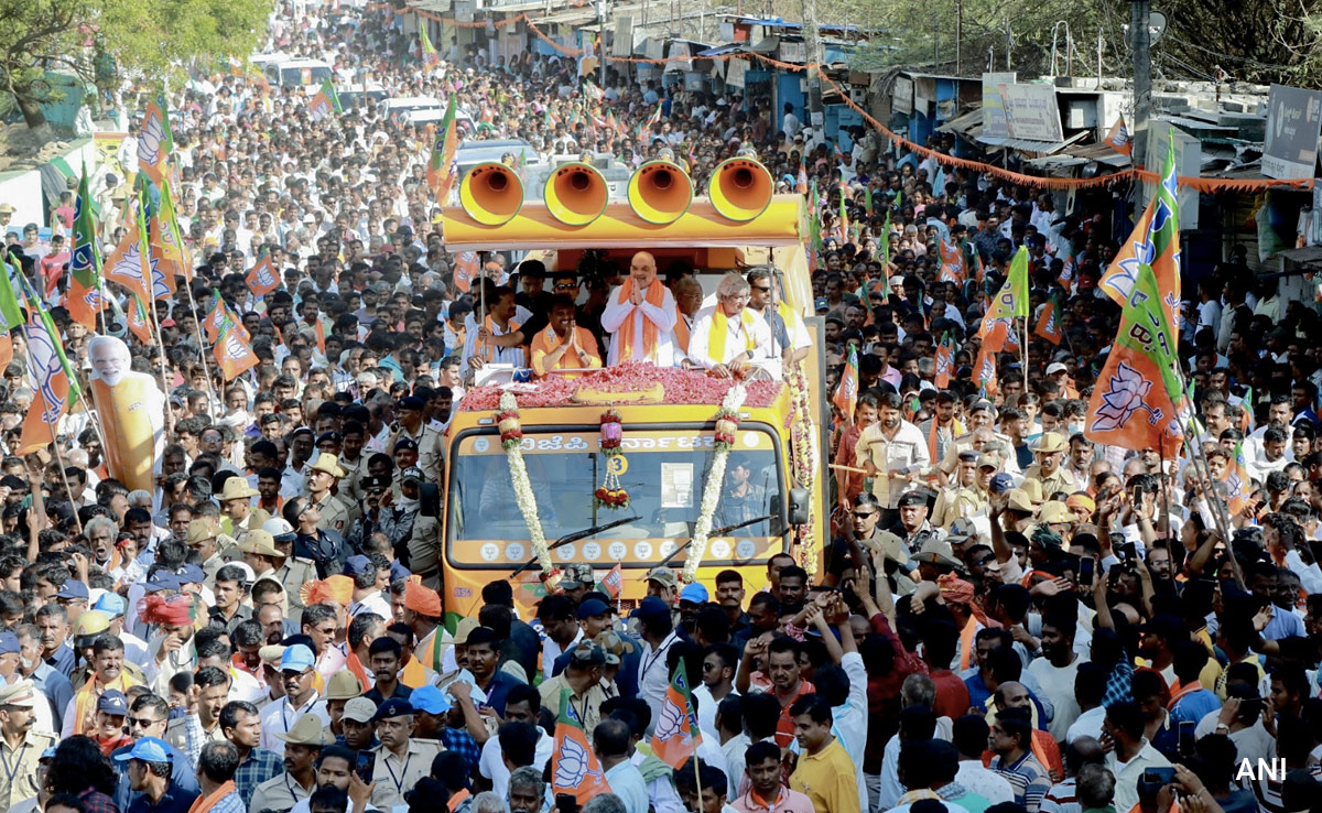 Quota Based On Religion Unconstitutional: Amit Shah At Karnataka Rally