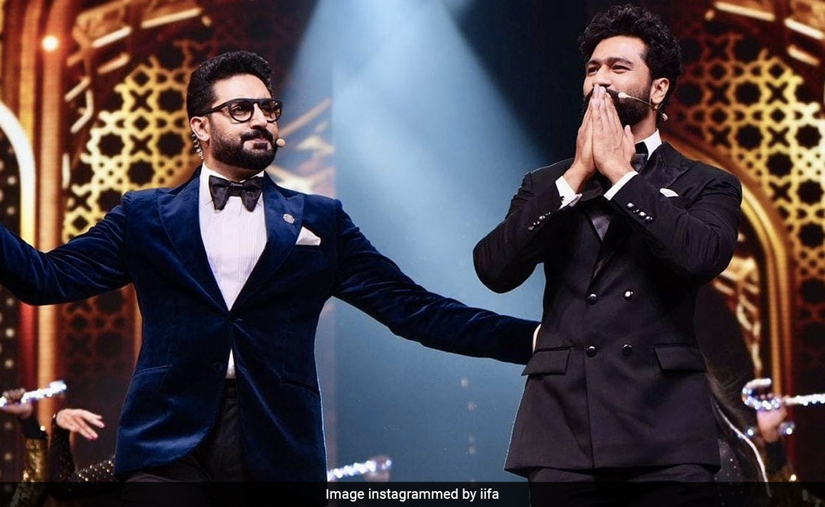 IIFA 2023: Inside Pics Of Hosts Abhishek Bachchan And Vicky Kaushal From The Show
