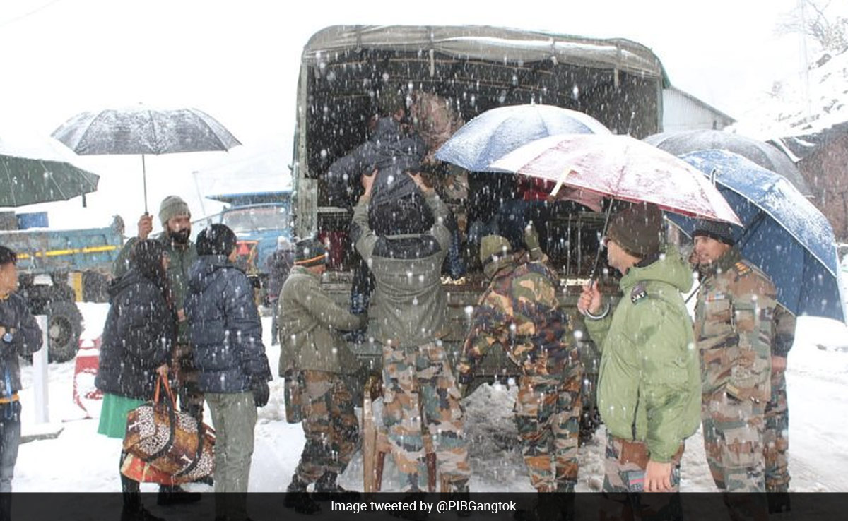 Army Rescues 30 Tourists Stranded In Sikkim's High-Altitude Areas