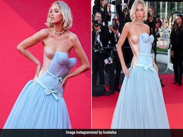 Your Eyes Aren't Playing Tricks On You, Elsa Hosk Really Is In Viktor & Rolf's Optical Illusion Dress Your Eyes Aren't Playing Tricks On You, Elsa Hosk Really Is In Viktor & Rolf's Optical Illusion Dress