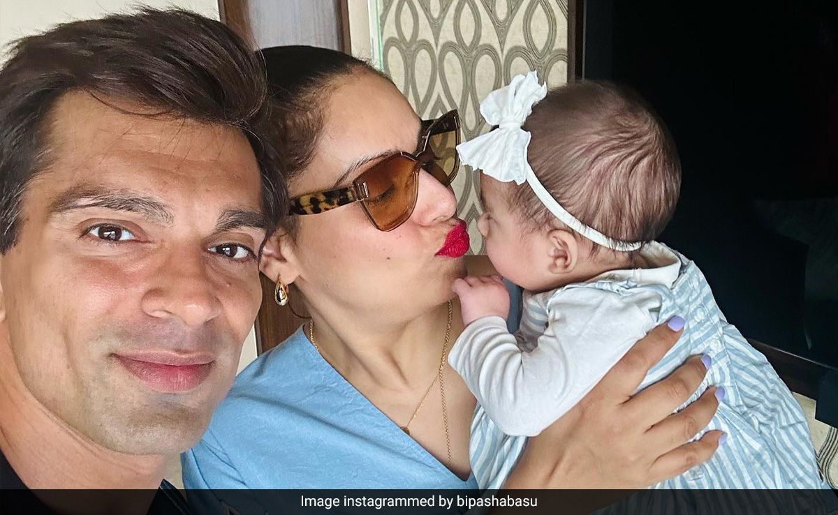 Bipasha Basu's "Whole World" In A Pic With Daughter Devi, Husband Karan Singh Grover