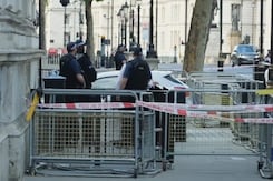 Car Crashes Into Downing Street Gates, 1 Arrested: Police Car Crashes Into Downing Street Gates, 1 Arrested: Police
