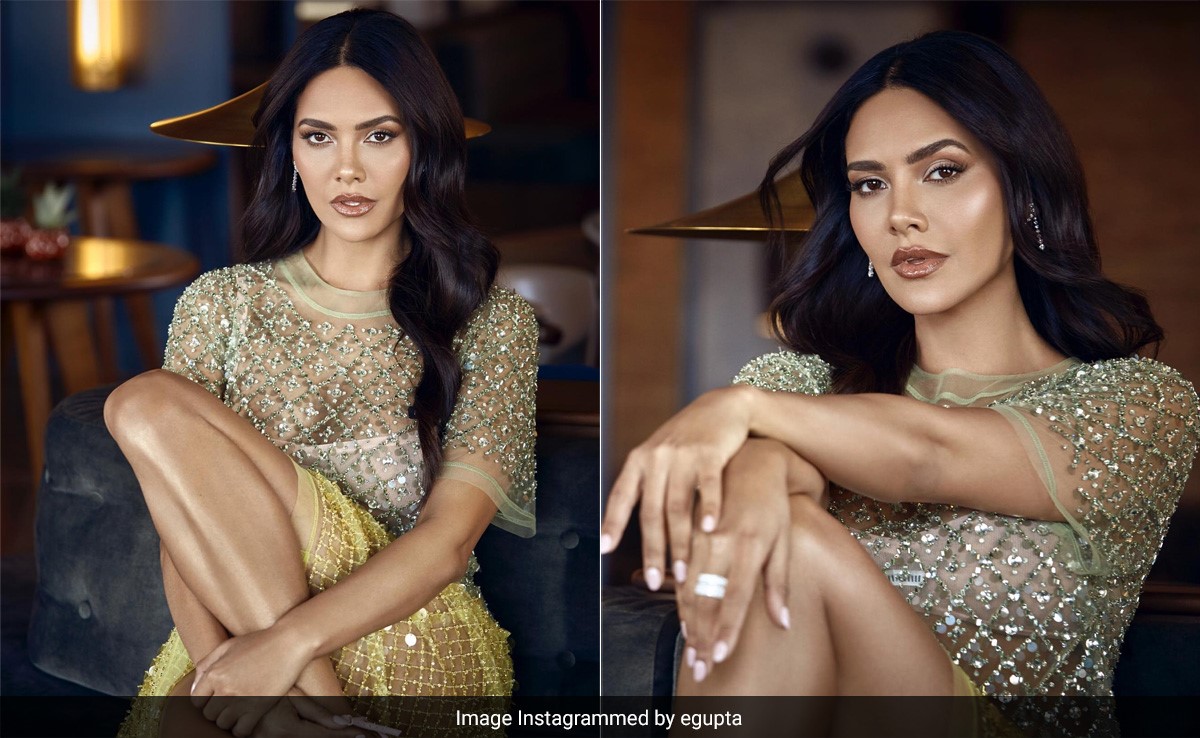 Esha Gupta's Outfit Sparkles With The Might Of All The Stars Put Together