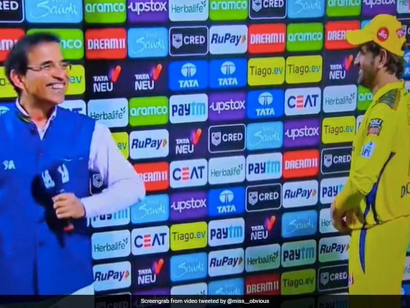 Watch: MS Dhoni Craze Peaks At Chepauk, Delays Thala, Harsha Bhogle's Post-Match Chat