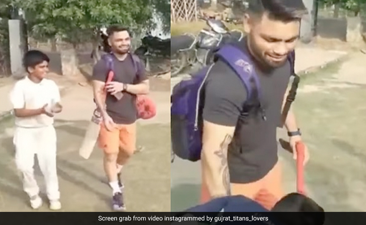 IPLखेलकर अलीगढ़ लौटे रिंकू सिंह, प्रैक्टिस के लिए मैदान पहुंचे तो युवा क्रिकेटर छूने लगे पैर, Video