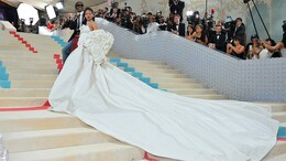Costume Or Cake? Internet Compares Rihanna's Met Gala 2023 Outfit To Wedding Cake