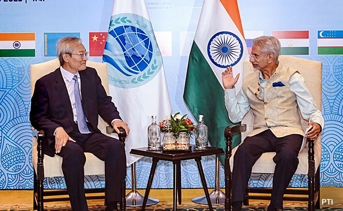 S Jaishankar Holds Talks With SCO Chief Zhang Ming In Goa
