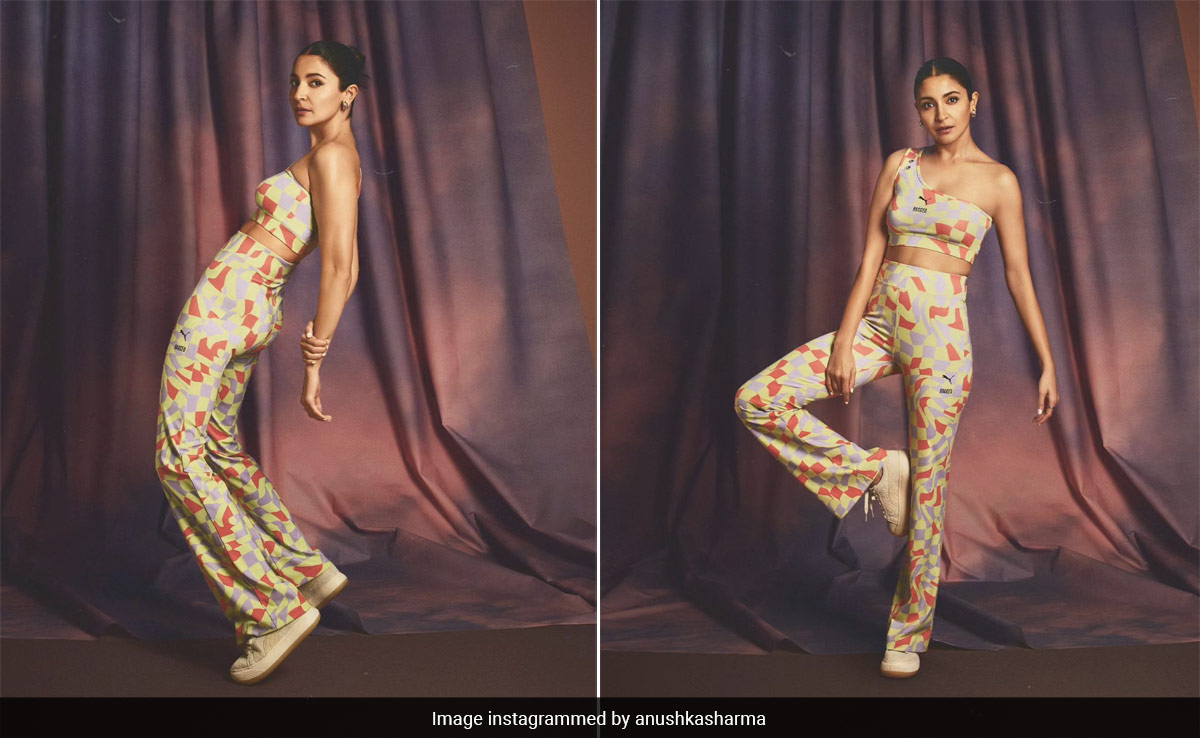 Anushka Sharma In A Geometrical Printed Colourful Set Is "Runnin' The Show" This Monday