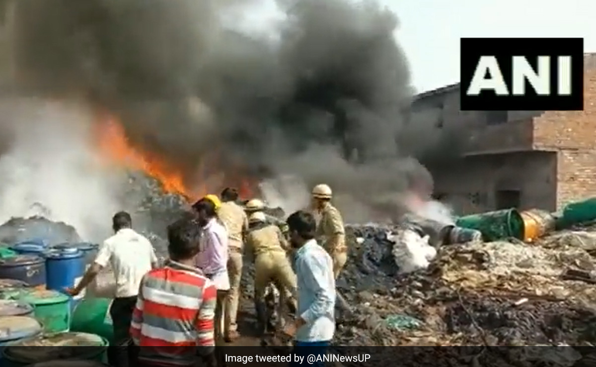 Video: Massive Fire In Chemical Factory In UP's Bareilly, 6 Fire Tenders At Spot