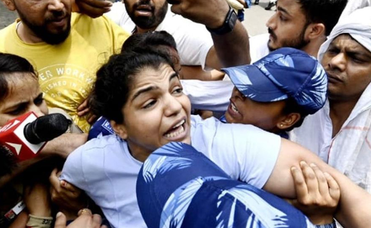 Wrestlers Detained Trying To March To New Parliament, Protest Site Cleared