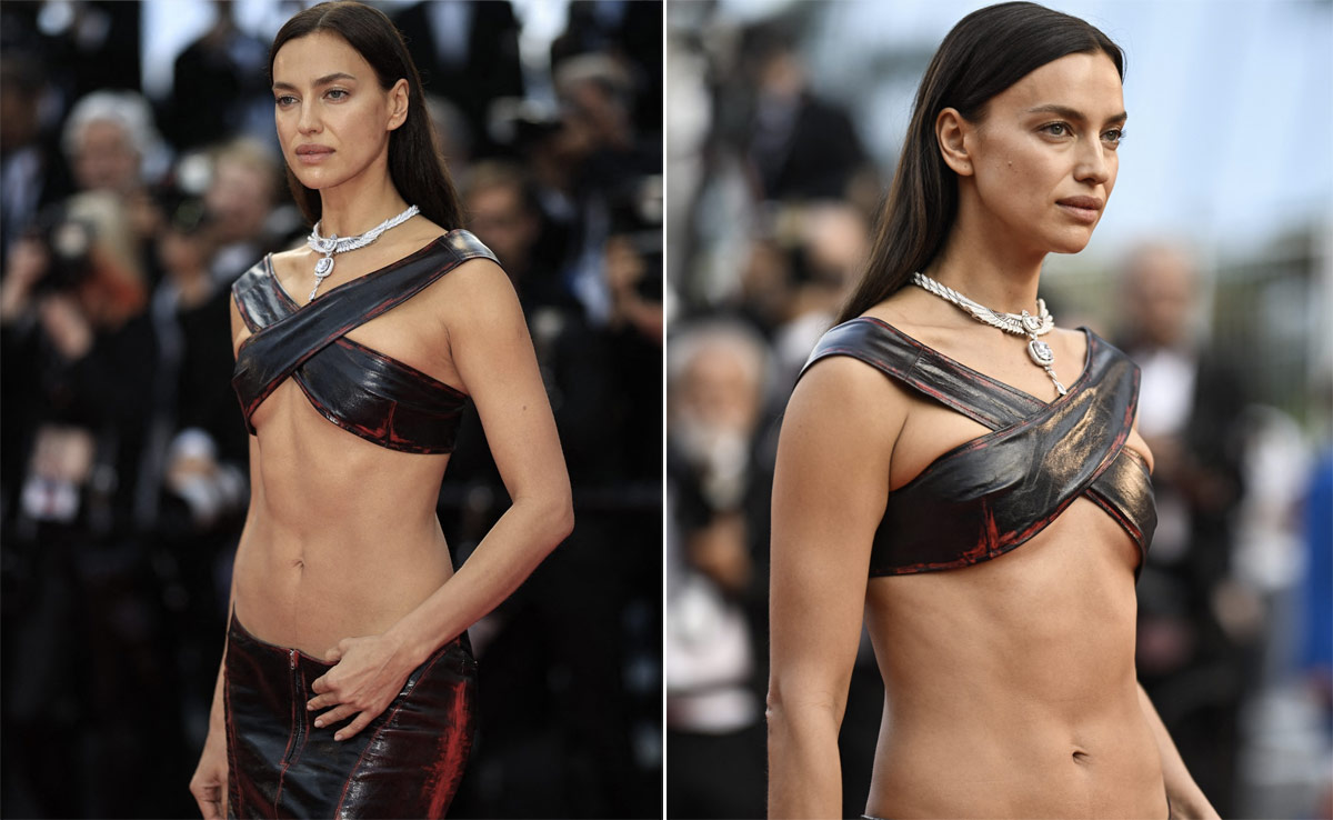 Cannes 2023: Irina Shayk's Barely-There Red Carpet Outing Is More Cutout Than Dress