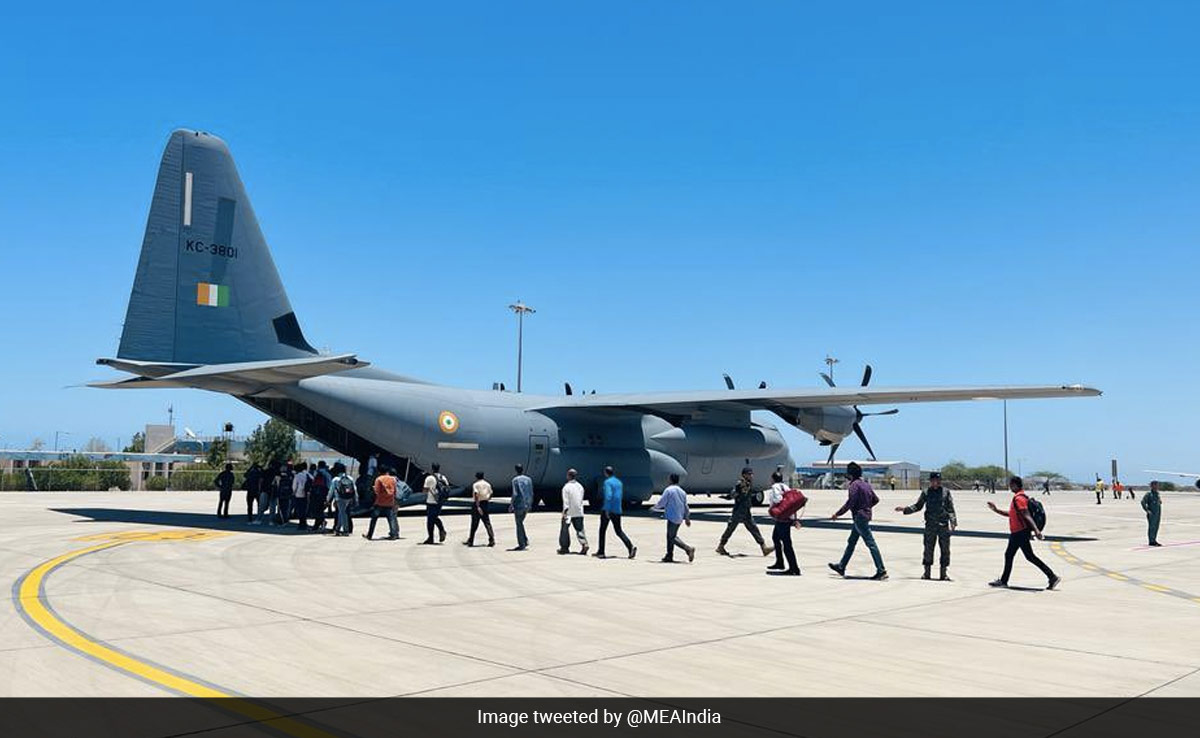 135 Indians Leave Sudan Onboard IAF Aircraft As Operation Kaveri Continues