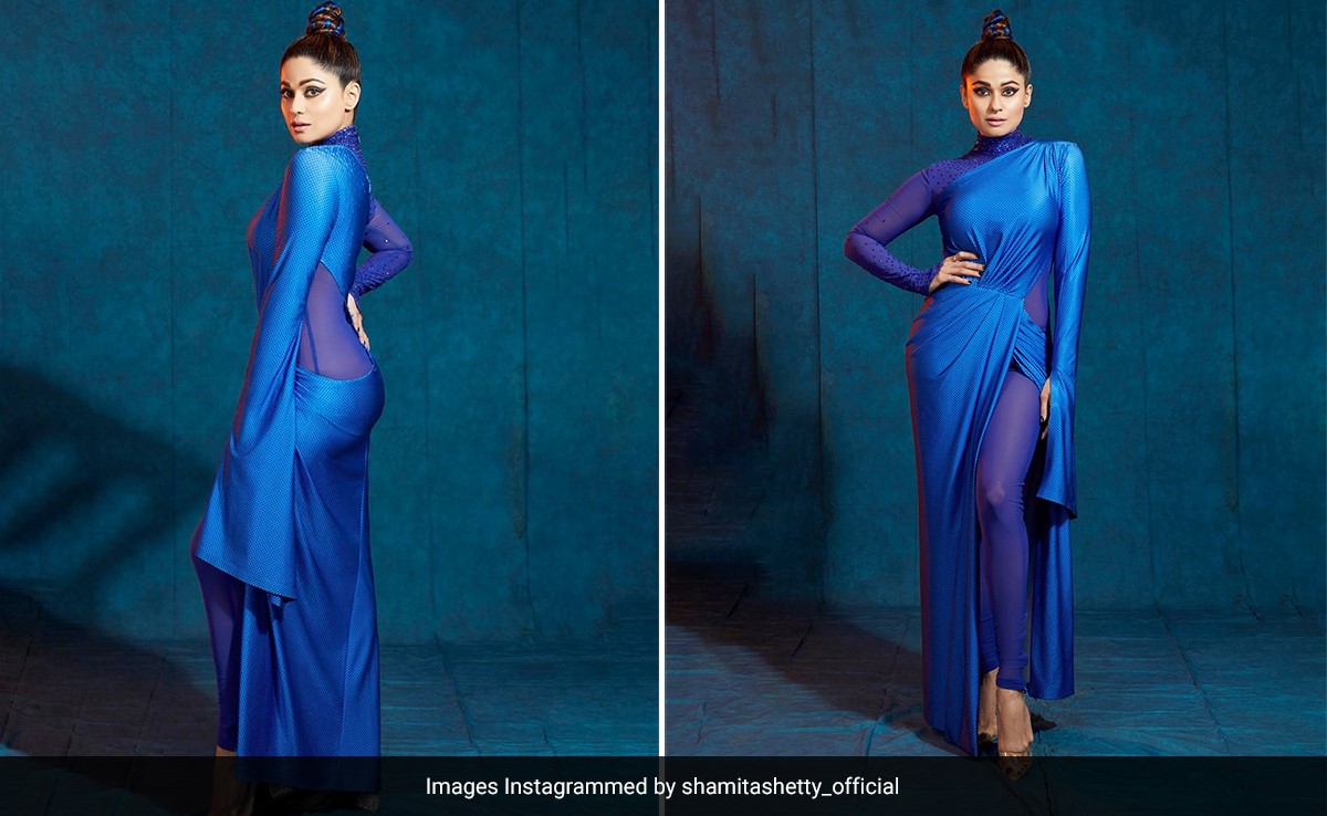 Shamita Shetty's Jumpsuit Gown With Net Cutouts Is A Fantastic Way To End Our Midweek Blues