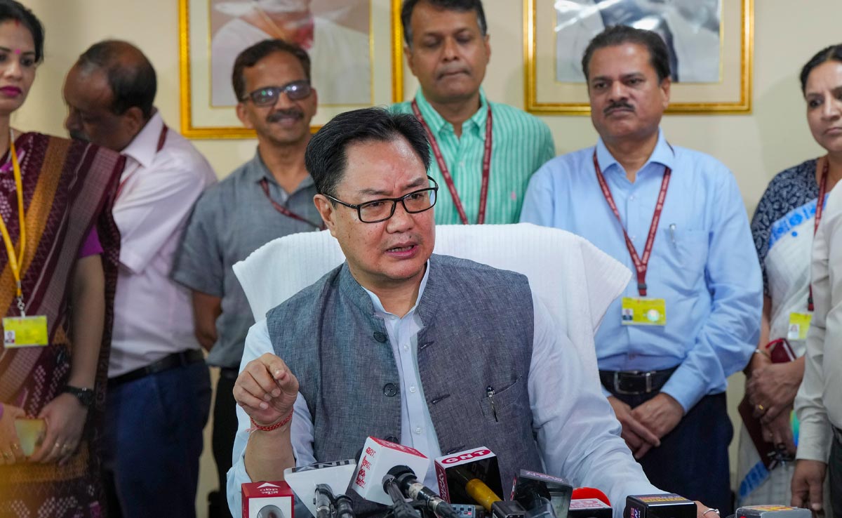 Congress Will Regret No-Confidence Motion Later: Union Minister Kiren Rijiju