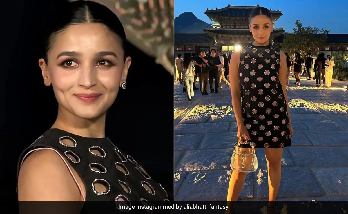 Alia Bhatt Pairs Exaggerated Winged Eyes With Rosy Cheeks And Tinted Lips For Gucci Cruise 2024