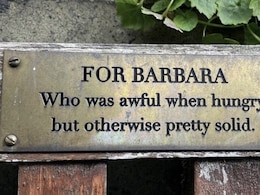 Funny Tribute Message On Park Bench Is For Food Lovers Only