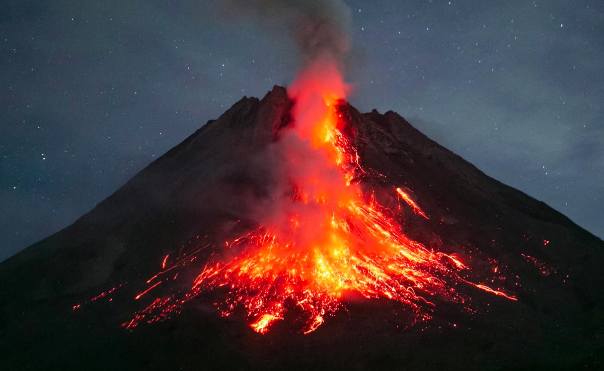 Indonesia's Mount Merapi Volcano Erupts, Spews Avalanche Of Lava