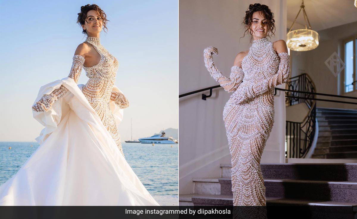 Diipa Khosla's Gown In Pearls And Crystals Is A Cannes Fashion Triumph