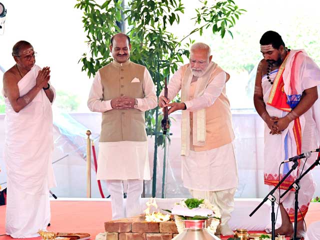 PM Modi Attends Puja Ahead Of New Parliament’s Inauguration