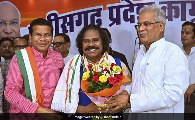 Chhattisgarh Tribal Leader Nand Kumar Sai Joins Congress After Quitting BJP