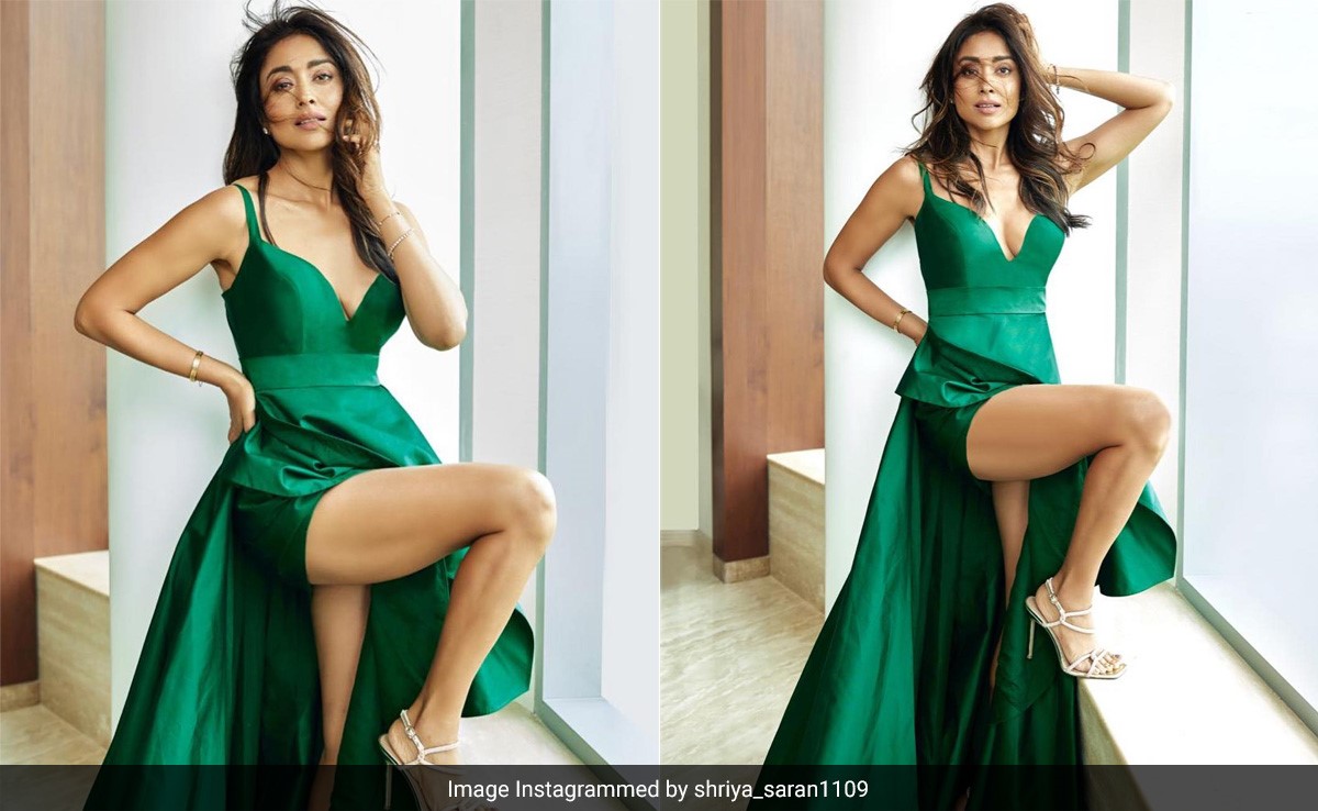 Shriya Saran's Green Gown Is Her Signal To Make A Fashion Statement