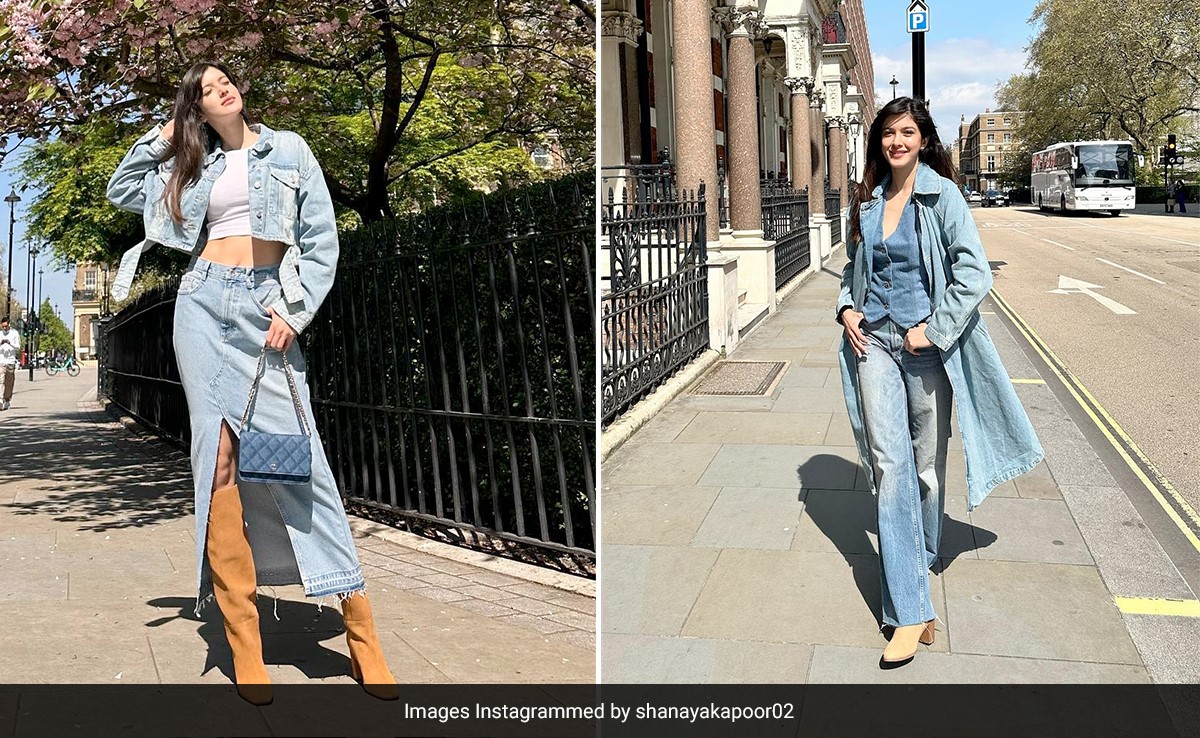 A Holiday In London Brings Out Shanaya Kapoor's Double Dose Of Denim