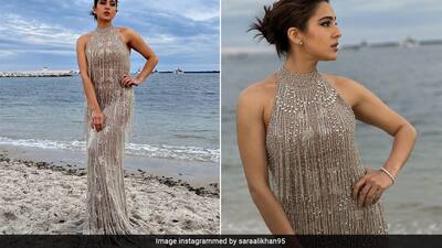sara ali khan silver dress , - Sara ali khan look caught fans attention on movie promotion wreaked havoc in silver shimmery