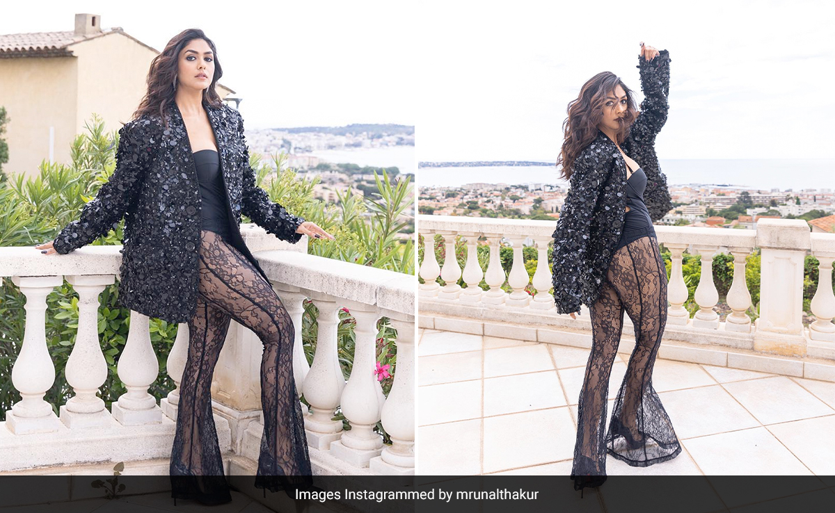 Mrunal Thakur Plunged Right Into A Black Swimsuit For The Perfect Cannes 2023 Welcome